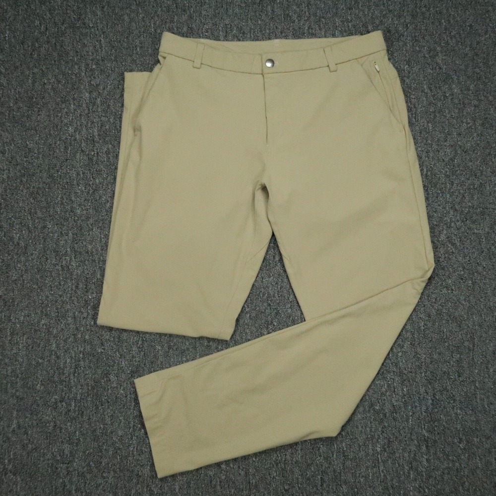 Lululemon Pants Men‎ 34x33 Khaki Tan Commission Classic Warpstreme Chino Trouser
